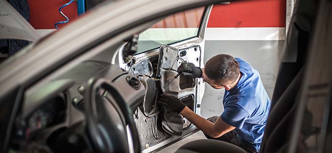 vehicle disassembly during repair process